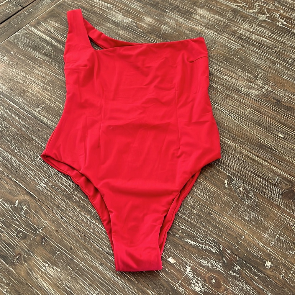 HAIGHT- Women’s one should red one pice bathing suite- worn once- S/P